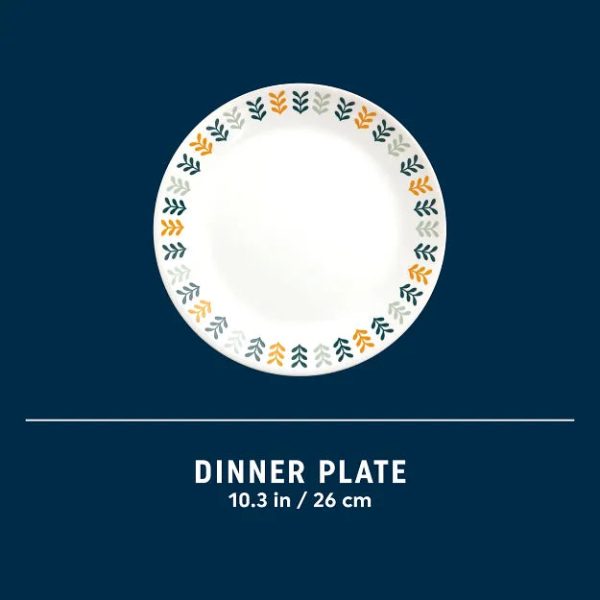 Corelle Dinnerware- Lightweight Anders 10.25 Dinner Plate