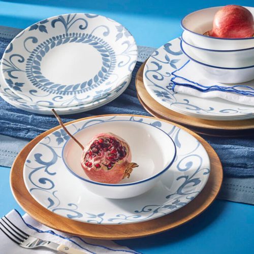 Corelle Dinnerware- Lightweight Brushed Silver 16-piece Dinnerware Set, Service for 4