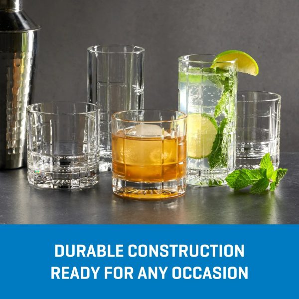 Corelle Dinnerware- Lightweight Traze FTR Rocks Glasses (4-Pieces), 12-ounce, Dishwasher Safe Corelle Dinnerware- Lightweight Traze FTR Rocks Glasses (4-Pieces), 12-ounce, Dishwasher Safe