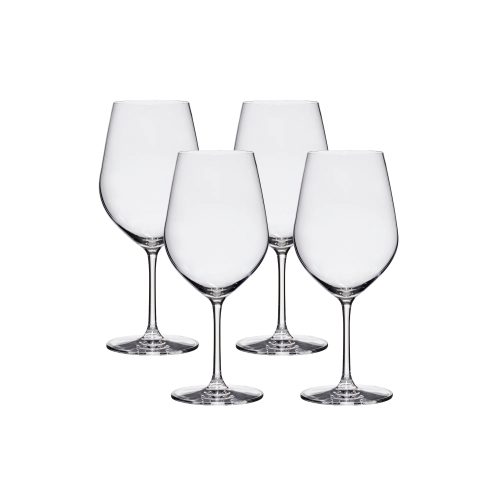 Corelle Dinnerware- Lightweight Tokyo Temptation Bordeaux Glasses (4-Pieces), 21-ounce, Dishwasher Safe, Lead-free Crystalline