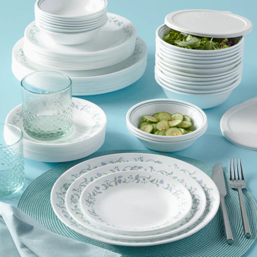 Corelle Dinnerware- Lightweight Simple Lines 18-piece Dinnerware Set, Service for 6