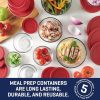 Corelle Dinnerware- Lightweight Anchor Hocking 26 Piece Glass Storage Containers with Lids (13 Glass Food Storage Containers & 13 Red SnugFit Lids) Corelle Dinnerware- Lightweight Anchor Hocking 26 Piece Glass Storage Containers with Lids (13 Glass Food Storage Containers & 13 Red SnugFit Lids)