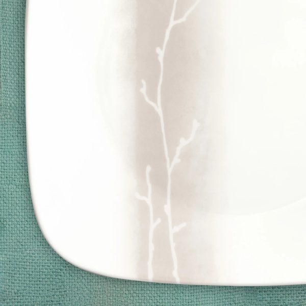 Corelle Dinnerware- Lightweight Square Wandering Grove 10.5 Dinner Plate