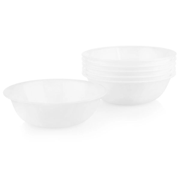 Corelle Dinnerware- Lightweight Winter Frost White 18-ounce Cereal Bowls, 6-pack Corelle Dinnerware- Lightweight Winter Frost White 18-ounce Cereal Bowls, 6-pack