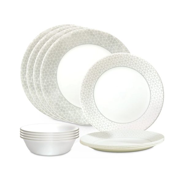 Corelle Dinnerware- Lightweight Knox 12-piece Dinnerware Set, Service for 4 Corelle Dinnerware- Lightweight Knox 12-piece Dinnerware Set, Service for 4