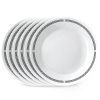 Corelle Dinnerware- Lightweight Brasserie 6.75 Appetizer Plate, 6-pack