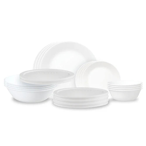 Corelle Dinnerware- Lightweight Winter Frost White 20-piece Dinnerware Set, Service for 4