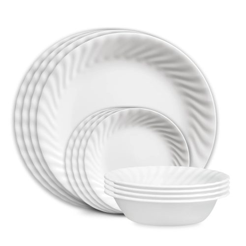 Corelle Dinnerware- Lightweight Enhancements 12-piece Dinnerware Set, Service for 4 Corelle Dinnerware- Lightweight Penelope 18-piece Dinnerware Set, Service for 6