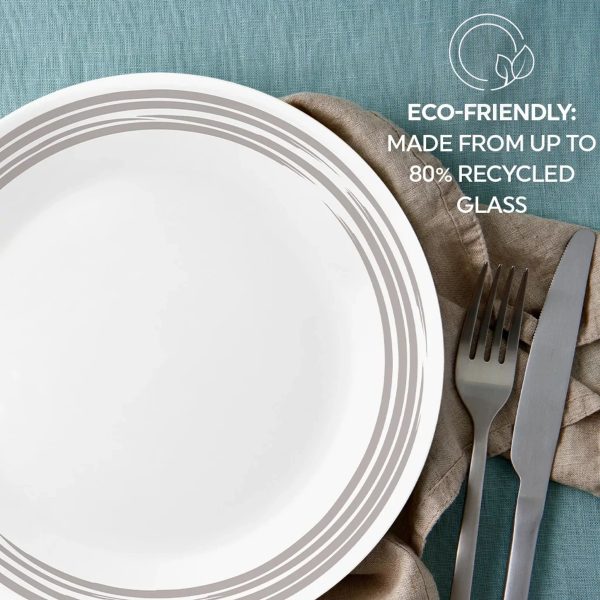 Corelle Dinnerware- Lightweight Brushed Silver 8.5 Salad Plate