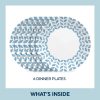 Corelle Dinnerware- Lightweight Global Collection Northern Pines 10.25 Dinner Plates, 6-pack