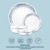 Corelle Dinnerware- Lightweight Ocean Blues 16-piece Mugless Dinnerware Set, Service of 4