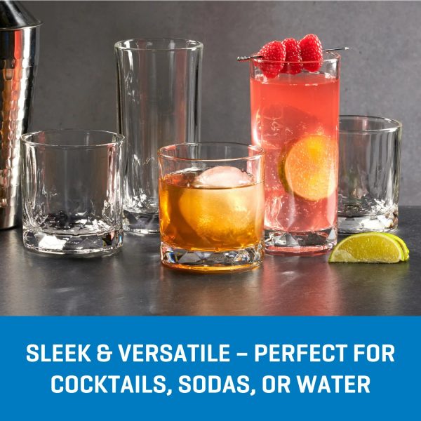 Corelle Dinnerware- Lightweight Cienna Long Drink Glasses (4-Pieces), 14.5-ounce, dishwasher Safe Corelle Dinnerware- Lightweight Cienna Long Drink Glasses (4-Pieces), 14.5-ounce, dishwasher Safe