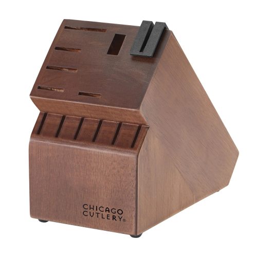 Corelle Dinnerware- Lightweight Signature Edge Walnut 13-piece Knife Block Set