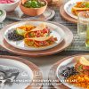 Corelle Dinnerware- Lightweight Modern Rounds 12pc Set, Service for 4