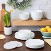 Corelle Dinnerware- Lightweight Winter Frost White 66-piece Dinnerware Set, Service for 12