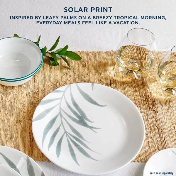 Corelle Dinnerware- Lightweight Solar Print 10.25 Dinner Plate, EXCLUSIVE
