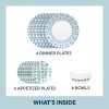 Corelle Dinnerware- Lightweight Global Collection Northern Pines 18-piece Dinnerware Set, Service for 6