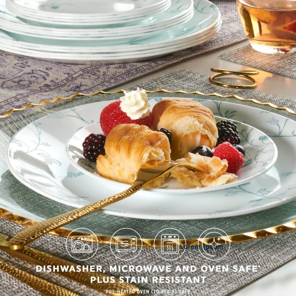 Corelle Dinnerware- Lightweight Chambord 18-piece Dinnerware Set, Service for 6