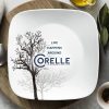 Corelle Dinnerware- Lightweight Timber Shadows 12-piece Dinnerware Set, Service for 4