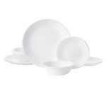 Corelle Dinnerware- Lightweight Winter Frost White 12-piece Dinnerware Set, Service for 4