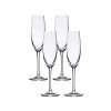 Corelle Dinnerware- Lightweight Bangkok Bliss Champagne Flute Glasses (4-Pieces), 6-ounce, Dishwasher Safe, Lead-free Crystalline