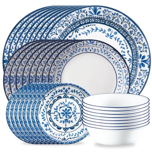 Corelle Dinnerware- Lightweight Portofino 32-piece Dinnerware Set, Service for 8