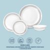 Corelle Dinnerware- Lightweight Brushed Silver 16-piece Dinnerware Set, Service for 4 Corelle Dinnerware- Lightweight Brushed Silver 16-piece Dinnerware Set, Service for 4