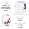 Corelle Dinnerware- Lightweight Kyoto Leaves 16-piece Dinnerware Set, Service for 4