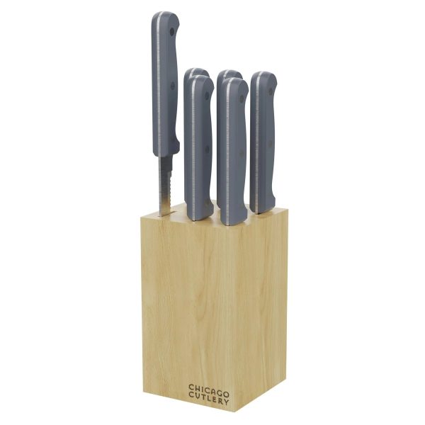 Corelle Dinnerware- Lightweight Halsted 7-piece Steak Knife Set