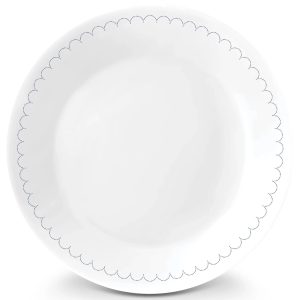 Corelle Dinnerware- Lightweight Caspian Lace 6.75 Appetizer Plate, 6-pack