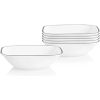 Corelle Dinnerware- Lightweight Urban Arc Square 22-ounce Cereal Bowl, 6 pack