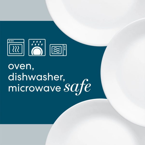 Corelle Dinnerware- Lightweight Lia Square 6.5″ Appetizer Plate