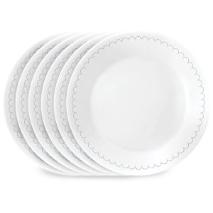 Corelle Dinnerware- Lightweight Caspian Lace 6.75 Appetizer Plate