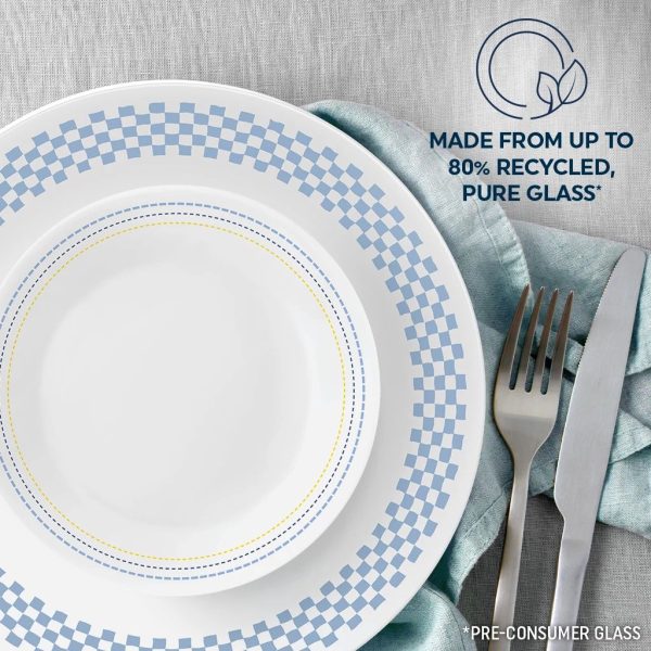 Corelle Dinnerware- Lightweight Amelia 12-piece Dinnerware Set, Service for 4 Corelle Dinnerware- Lightweight Amelia 12-piece Dinnerware Set, Service for 4