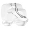 Corelle Dinnerware- Lightweight Urban Arc 16-piece Dinnerware Set, Service for 4