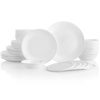 Corelle Dinnerware- Lightweight Winter Frost White 66-piece Dinnerware Set, Service for 12