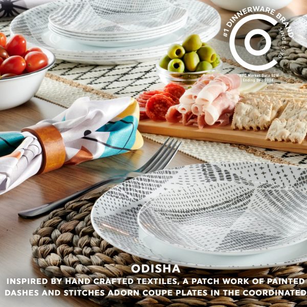 Corelle Dinnerware- Lightweight Odisha 18-piece Dinnerware Set, Service for 6 Corelle Dinnerware- Lightweight Odisha 18-piece Dinnerware Set, Service for 6