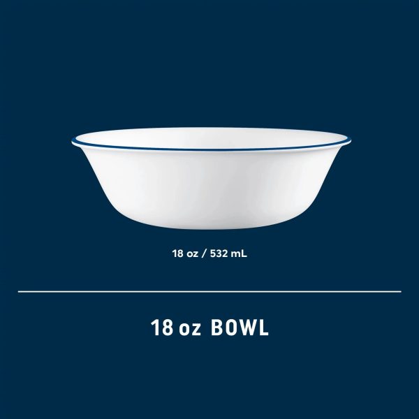 Corelle Dinnerware- Lightweight Caspian Lace 18-ounce Cereal Bowl