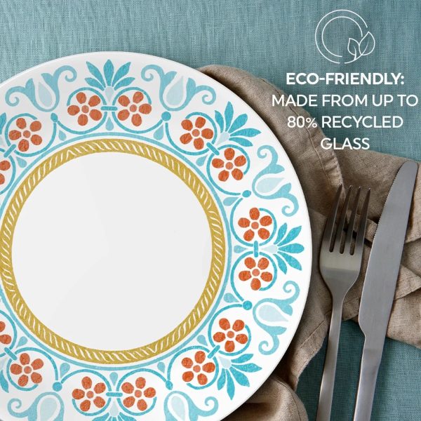Corelle Dinnerware- Lightweight Global Collection Terracotta Dreams 8.5 Salad Plate