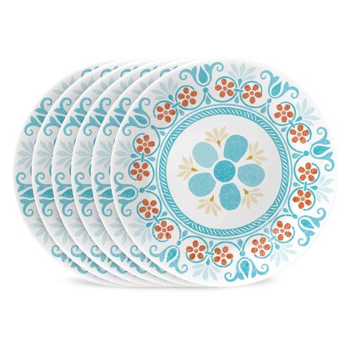 Corelle Dinnerware- Lightweight Global Collection Terracotta Dreams 6.75?? Appetizer Plates, 6-pack