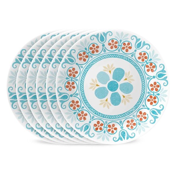 Corelle Dinnerware- Lightweight Global Collection Terracotta Dreams 6.75″ Appetizer Plates, 6-pack
