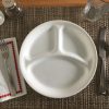 Corelle Dinnerware- Lightweight Winter Frost White 8.5 Divided Salad Plate