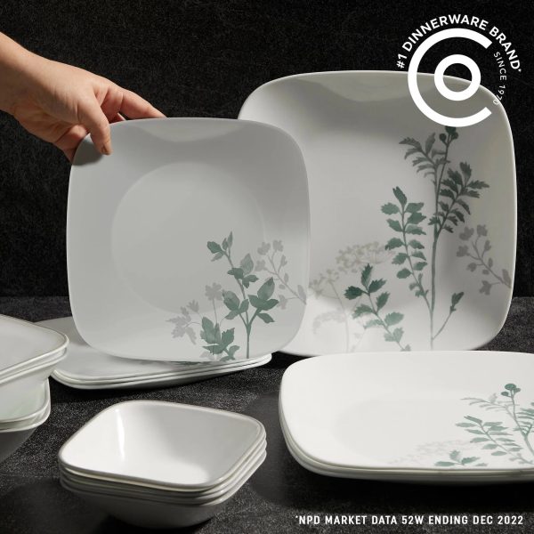 Corelle Dinnerware- Lightweight Amalie 16-piece Dinnerware Set, Service for 4