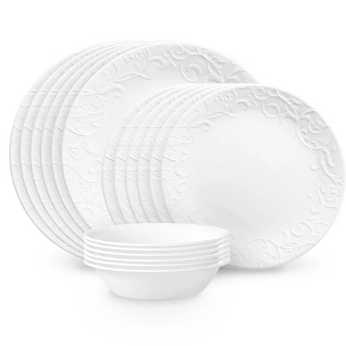 Corelle Dinnerware- Lightweight Bella Faenza 18-piece Dinnerware Set, Service for 6