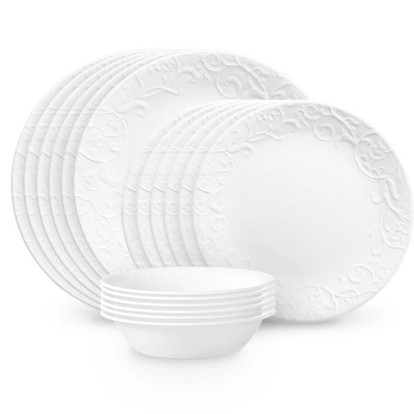 Corelle Dinnerware- Lightweight Bella Faenza 18-piece Dinnerware Set, Service for 6