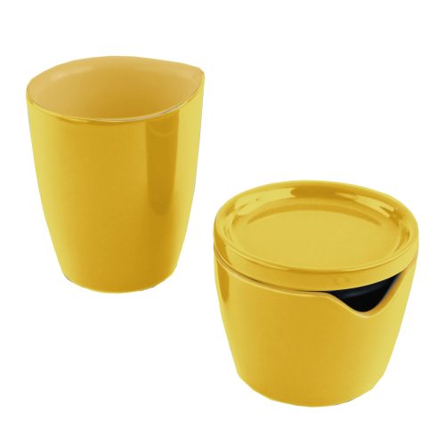 Corelle Dinnerware- Lightweight Curry Cream and Sugar Set